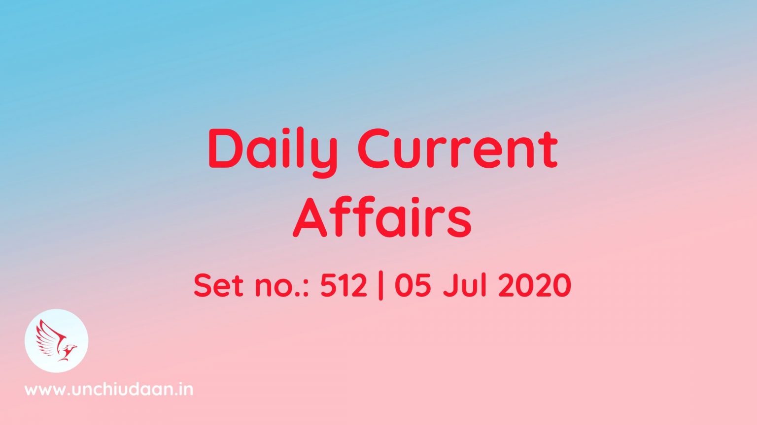 Daily Current Affairs 16 April 2021 In Hindi Unchi Udaan 2024