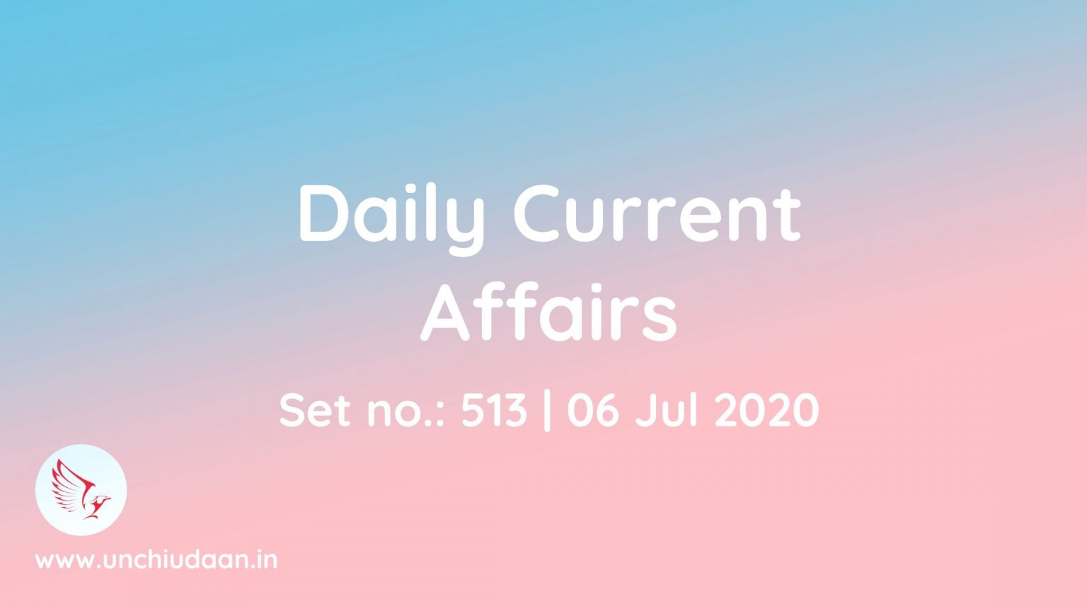Daily Current Affairs 22 March 2021 In Hindi Unchi Udaan 4044